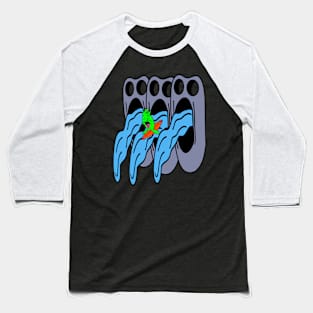 Doodle Surfing From Stone Faces Baseball T-Shirt